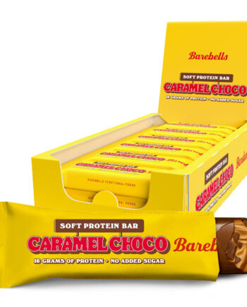 Barebells Caramel Choco  12x55g    Blød Karamelbar Med Højt Proteinindhold