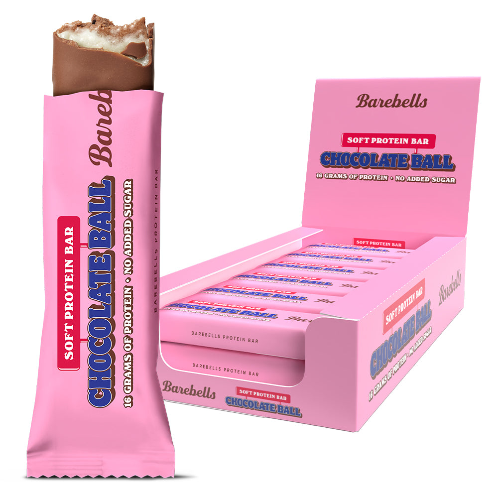 Barebells Chocolate Ball 12x55g Sukkerfri Proteinbar Med Kaffe Og Kokos Højt Proteinindhold