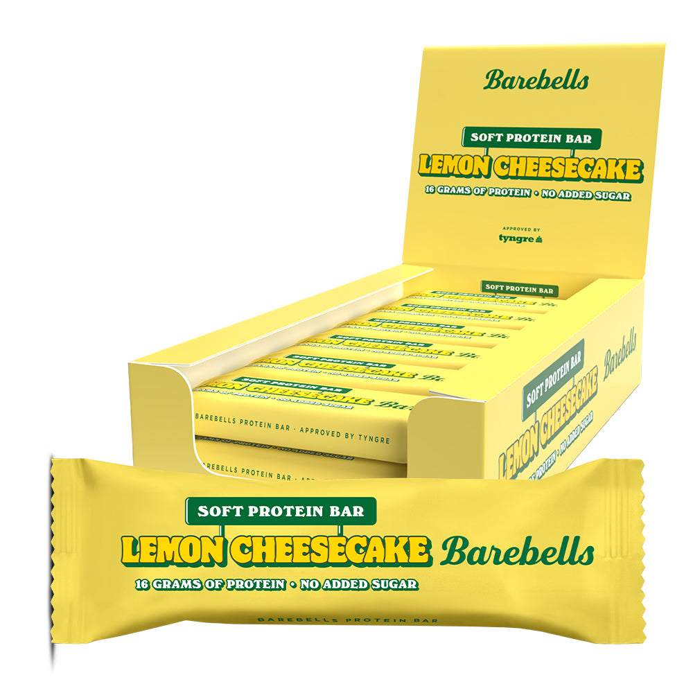 Barebells Lemon Cheesecake 12x55g Sukkerfri Proteinbar Med Citron Højt Proteinindhold