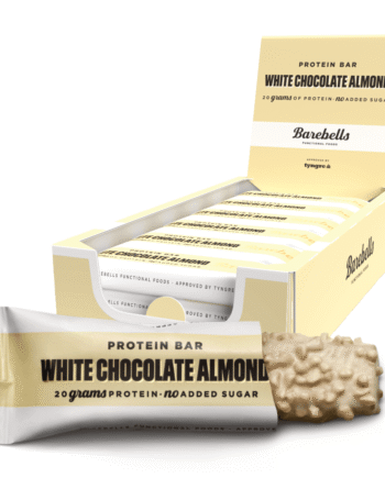 Barebells White Chocolate Almond  12x55g    Sukkerfri Proteinbar Med Hvid Chokolade   Mandel