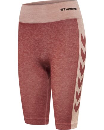 Hummel Clea Seamless Cycling Shorts   Withered Rose Rose Tan Melange Træningstøj Til Kvinder