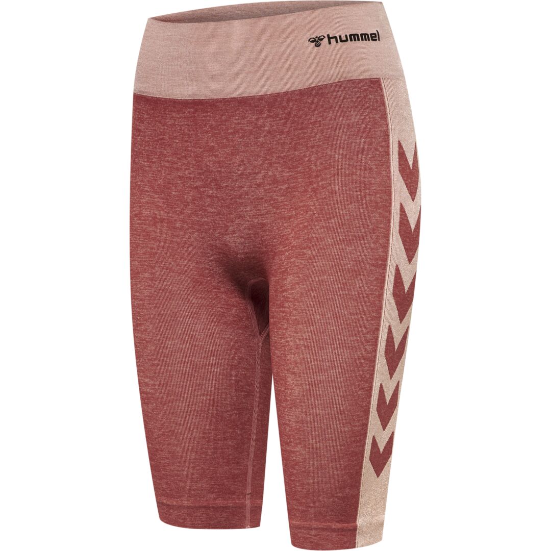 Hummel Clea Seamless Cycling Shorts Withered Rose Rose Tan Melange Træningstøj Til Kvinder