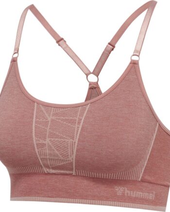 Hummel Energy Seamless Sports Top Withered Rose Rose Tan Melange Træningstøj Til Kvinder