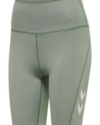 Hummel Grace High Waist Tight Shorts Lily Pad Træningstøj Til Kvinder