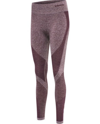 Hummel Kady Seamless High Waist Tights Fudge Melange Størrelse: Xs Træningstøj Til Kvinder