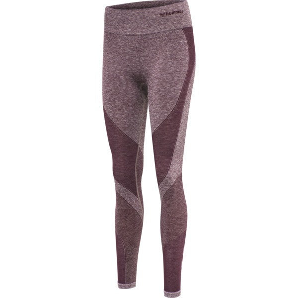 Hummel Kady Seamless High Waist Tights Fudge Melange Størrelse: Xs Træningstøj Til Kvinder