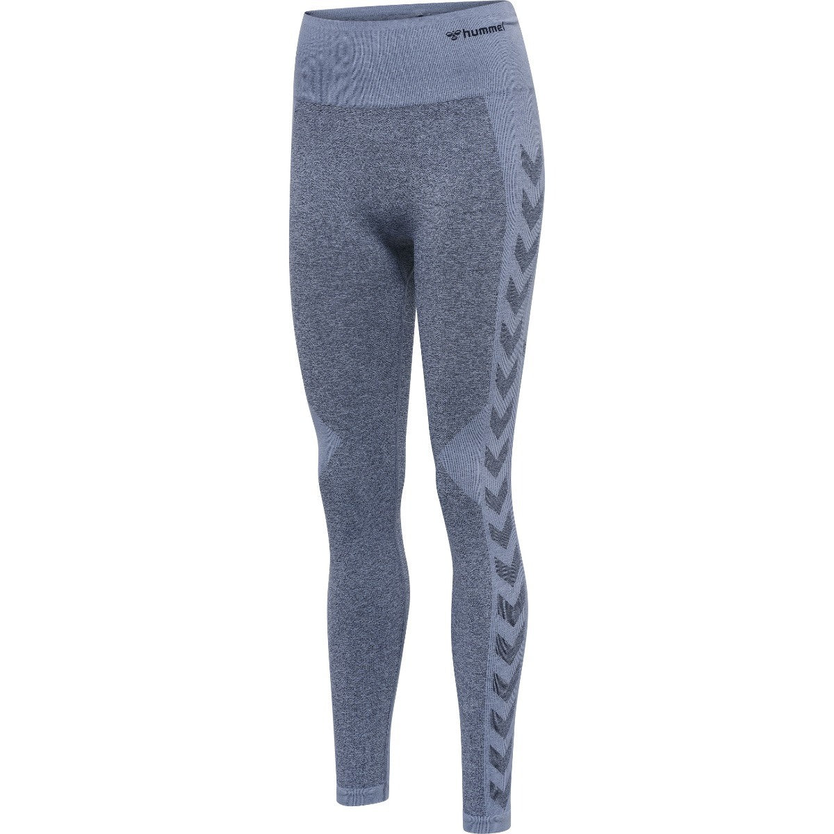 Hummel Karina Seamless Hw Tights Black Iris Coronet Melange Træningstøj Til Kvinder