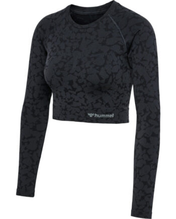 Hummel Mt Pi Seamless Crop  -shirt     Black Størrelse: Medium Træningstøj Til