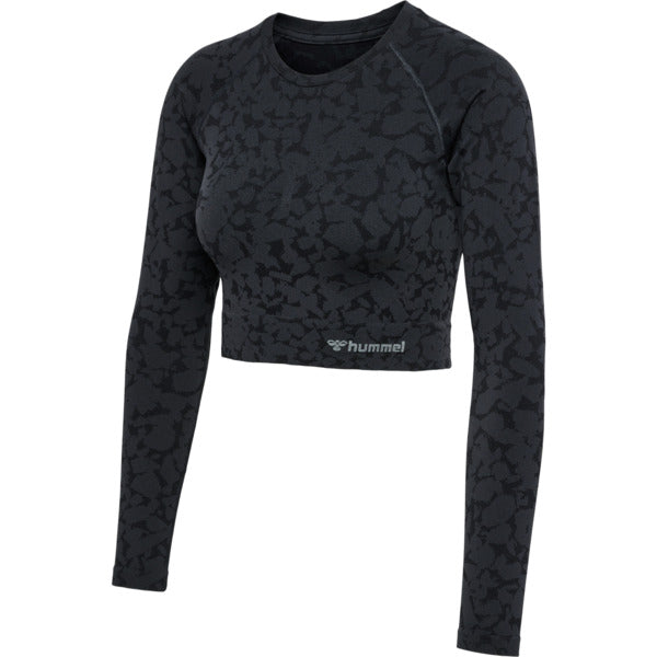 Hummel Mt Pi Seamless Crop -shirt Black Størrelse: Medium Træningstøj Til