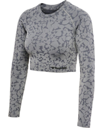 Hummel Mt Pi Seamless Crop  -shirt     Sharkskin Størrelse:   Træningstøj Til