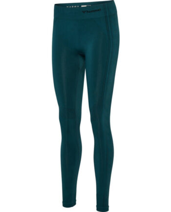 Hummel Shaping Seamless Mid Waist Tights Deep Teal Størrelse: Xs Træningstøj Til