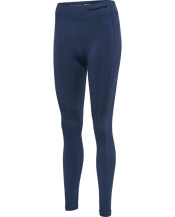Hummel Shaping Seamless Mid Waist Tights Insignia Blue Størrelse: Medium Træningstøj Til