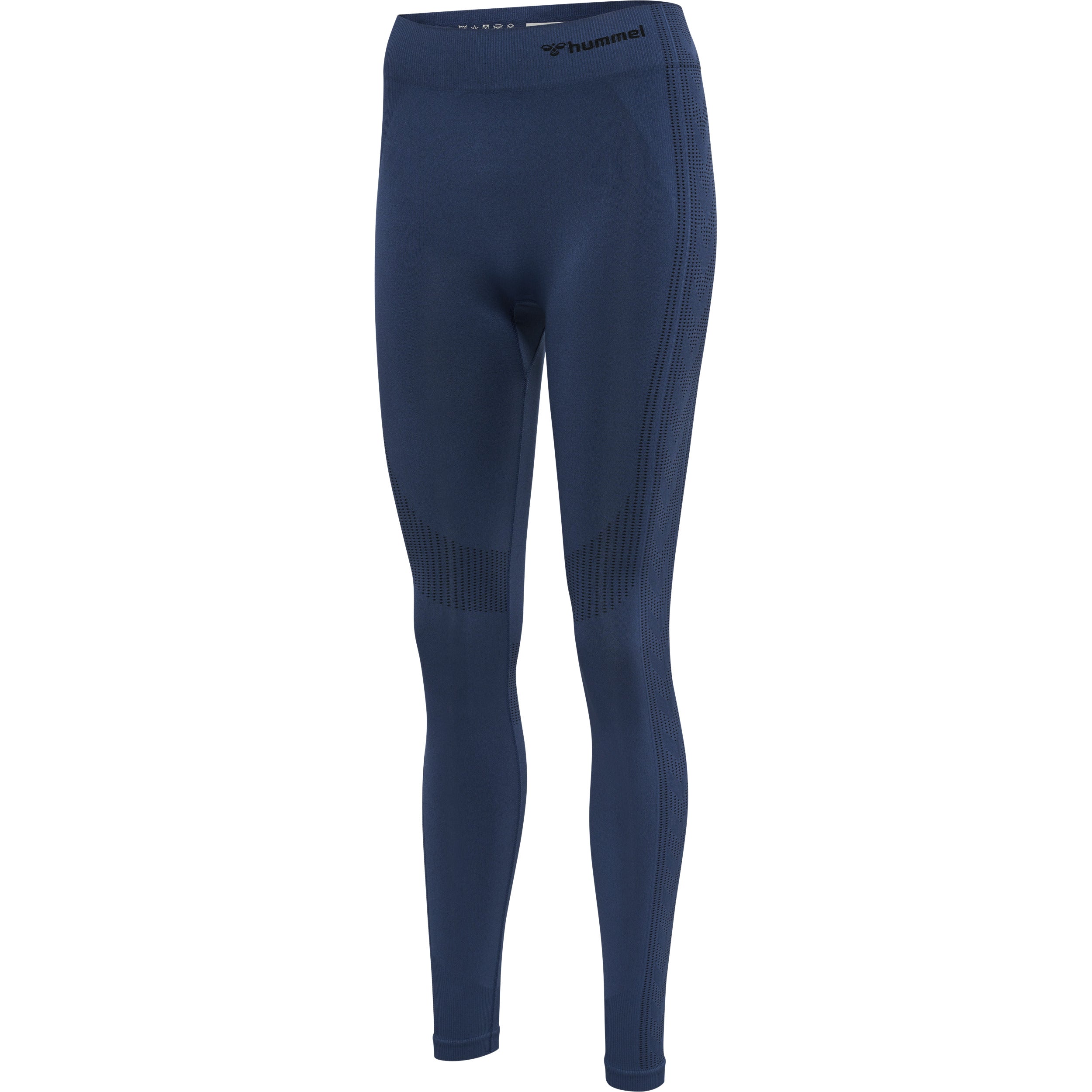 Hummel Shaping Seamless Mid Waist Tights Insignia Blue Størrelse: Medium Træningstøj Til