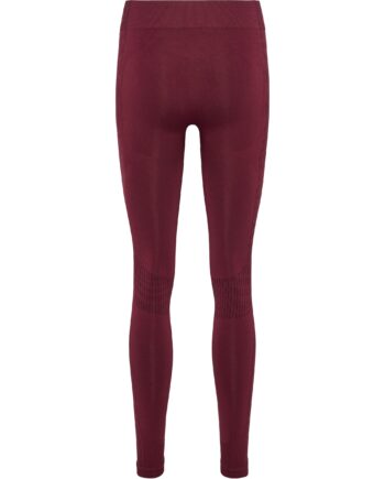 Hummel Shaping Seamless Mid Waist Tights Zinfandel Størrelse: Large Træningstøj Til