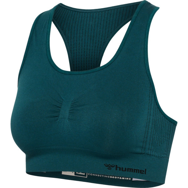 Hummel Shaping Seamless Sports Top Deep Teal Størrelse: Large Træningstøj Til