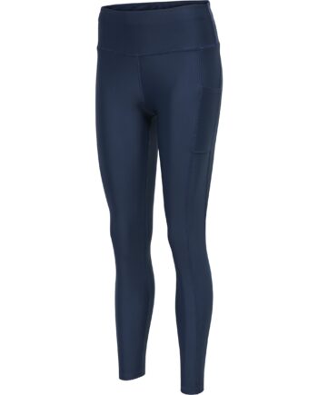 Hummel Tola High Waist Tights   Insignia Blue Træningstøj Til Kvinder
