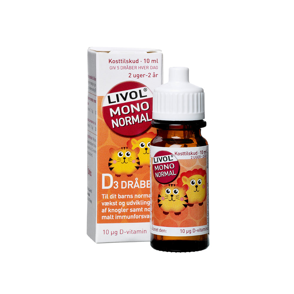 Livol D3 Dråber 10 Ml Vitaminer Mineraler