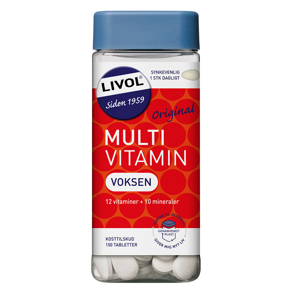 Livol Multivitamin Voksen 150 Stk Vitaminer Mineraler