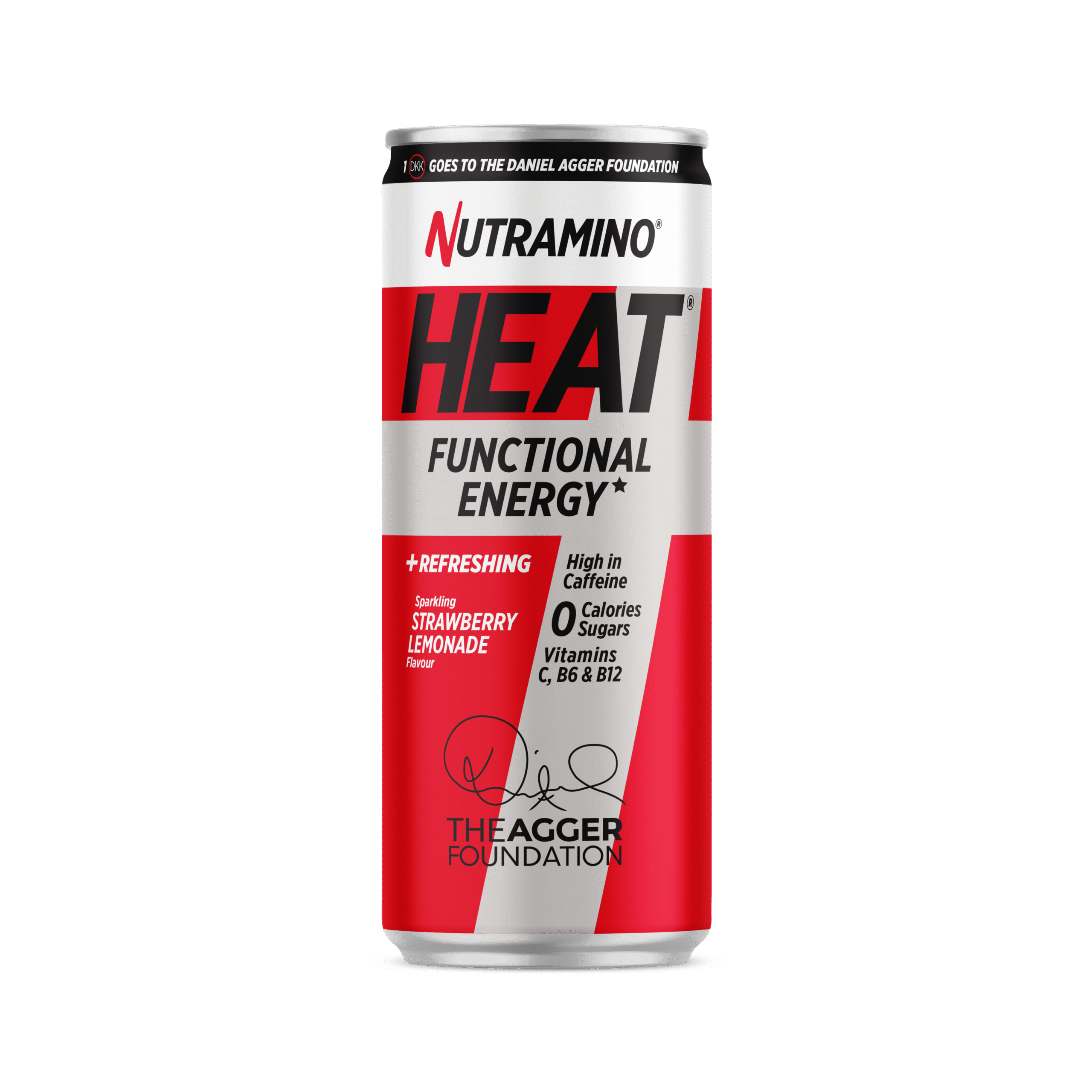 Nutramino Heat 330ml Strawberry Lemonade Daniel Agger Edition Drikke