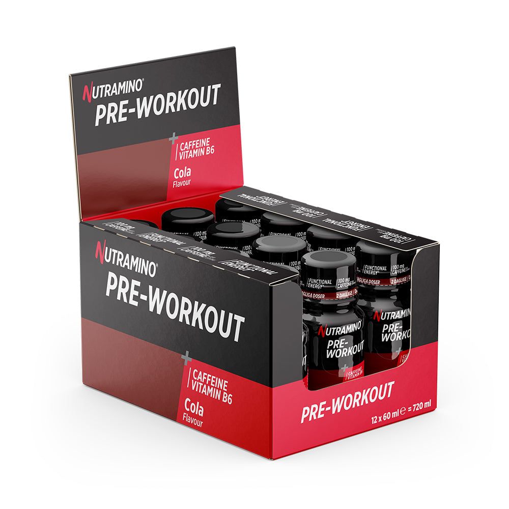 Nutramino Pre-workout Shot Cola 12x 60ml Energi