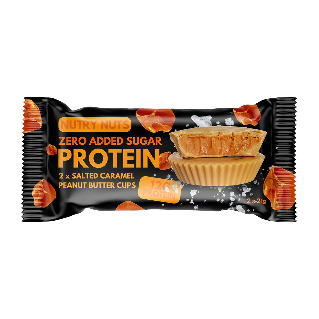 Nutry Nuts Peanut Butter Cups Salted Caramel  42g  Proteinsnacks