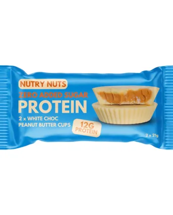 Nutry Nuts Peanut Butter Cups  White Chocolate  42g  Proteinsnacks
