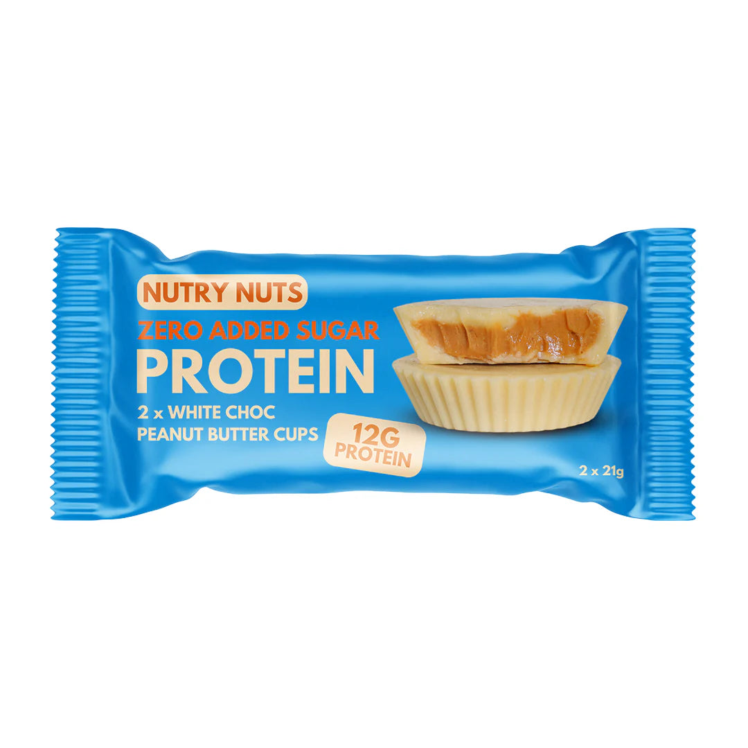 Nutry Nuts Peanut Butter Cups White Chocolate 42g Proteinsnacks