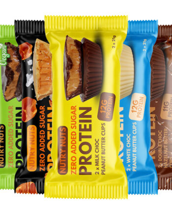 Nutry Nuts Peanut Butter Cups  12x42g    Bland Selv   Lækker Chokolade   Peanutbutter