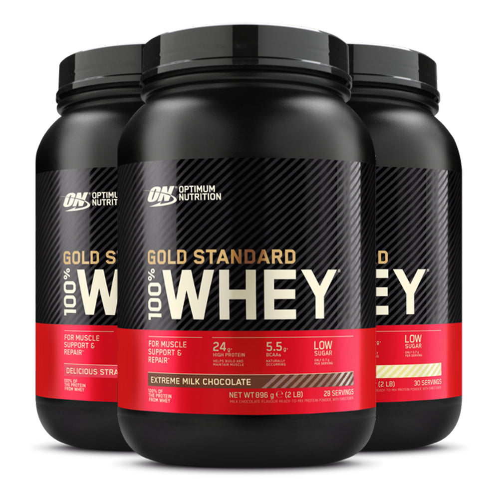 Optimum Nutrition Whey 900g Gold Standard Proteinpulver Høj Kvalitet God Smag