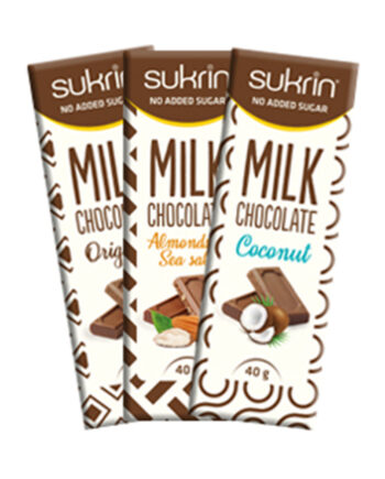 Sukrin Milk Chocolate  40g  Mad- Og Melprodukter