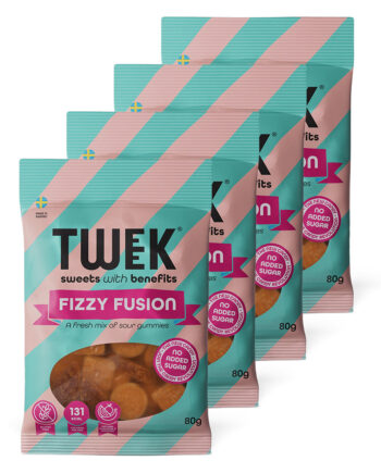 Tweek Candy Fizzy Fusion  4x80g  Slik   Chips