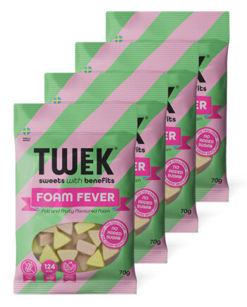 Tweek Candy Foam Fever  4x70g  Slik   Chips
