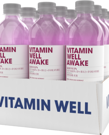 Vitamin Well Awake  12x500ml    Forfriskende Vitaminvand Med Koffein    -vitaminer