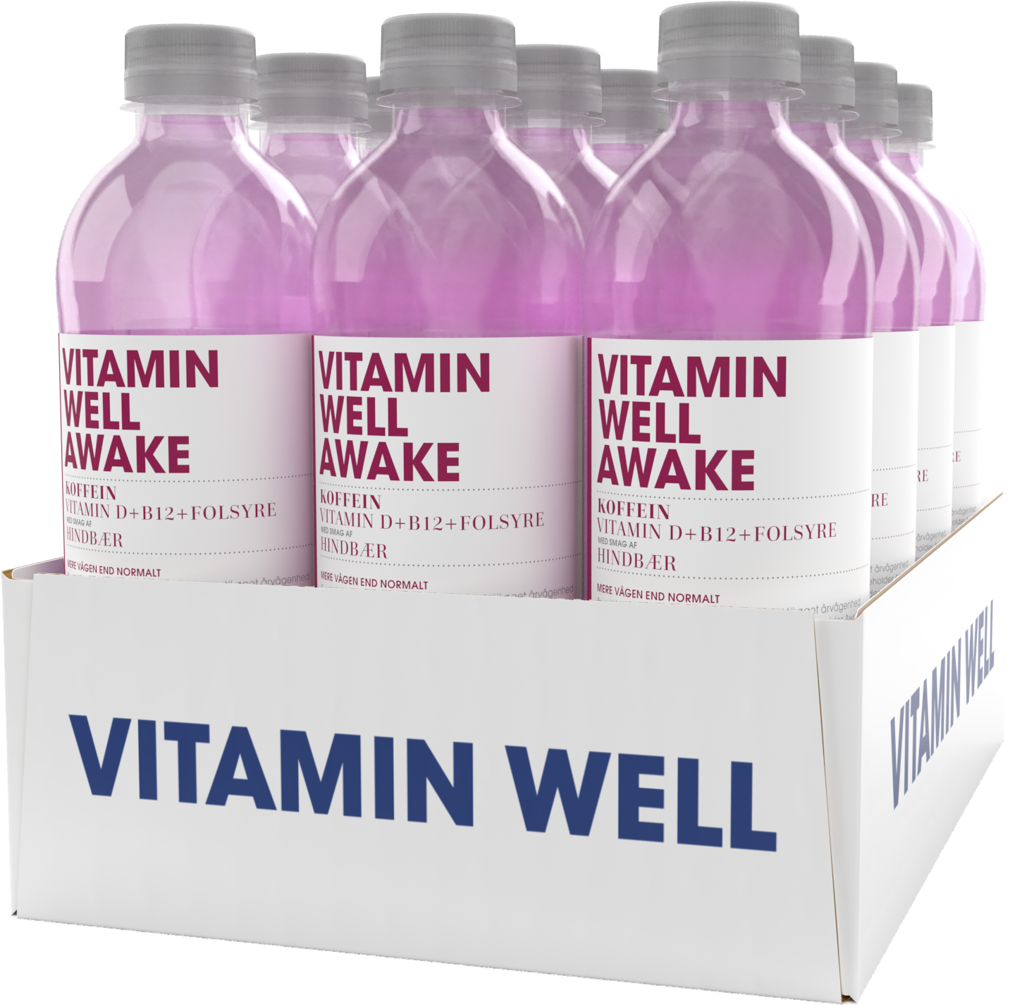 Vitamin Well Awake 12x500ml Forfriskende Vitaminvand Med Koffein -vitaminer