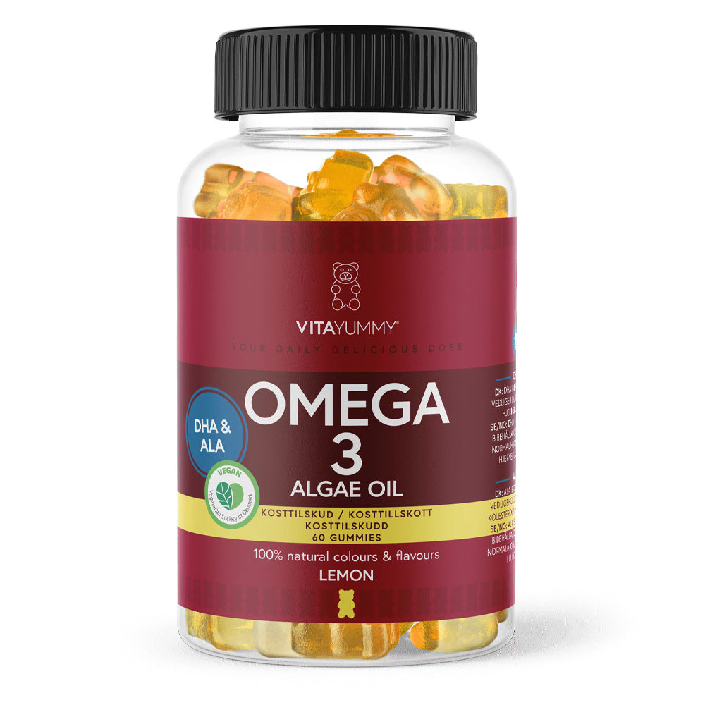Vitayummy Omega Lemon 60 Stk Vitaminer Mineraler