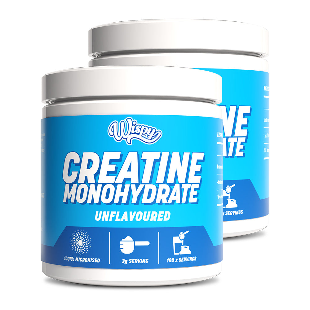 Wispy Creatine Monohydrate 2x300g Kreatin Til øget Styrke Muskelvækst