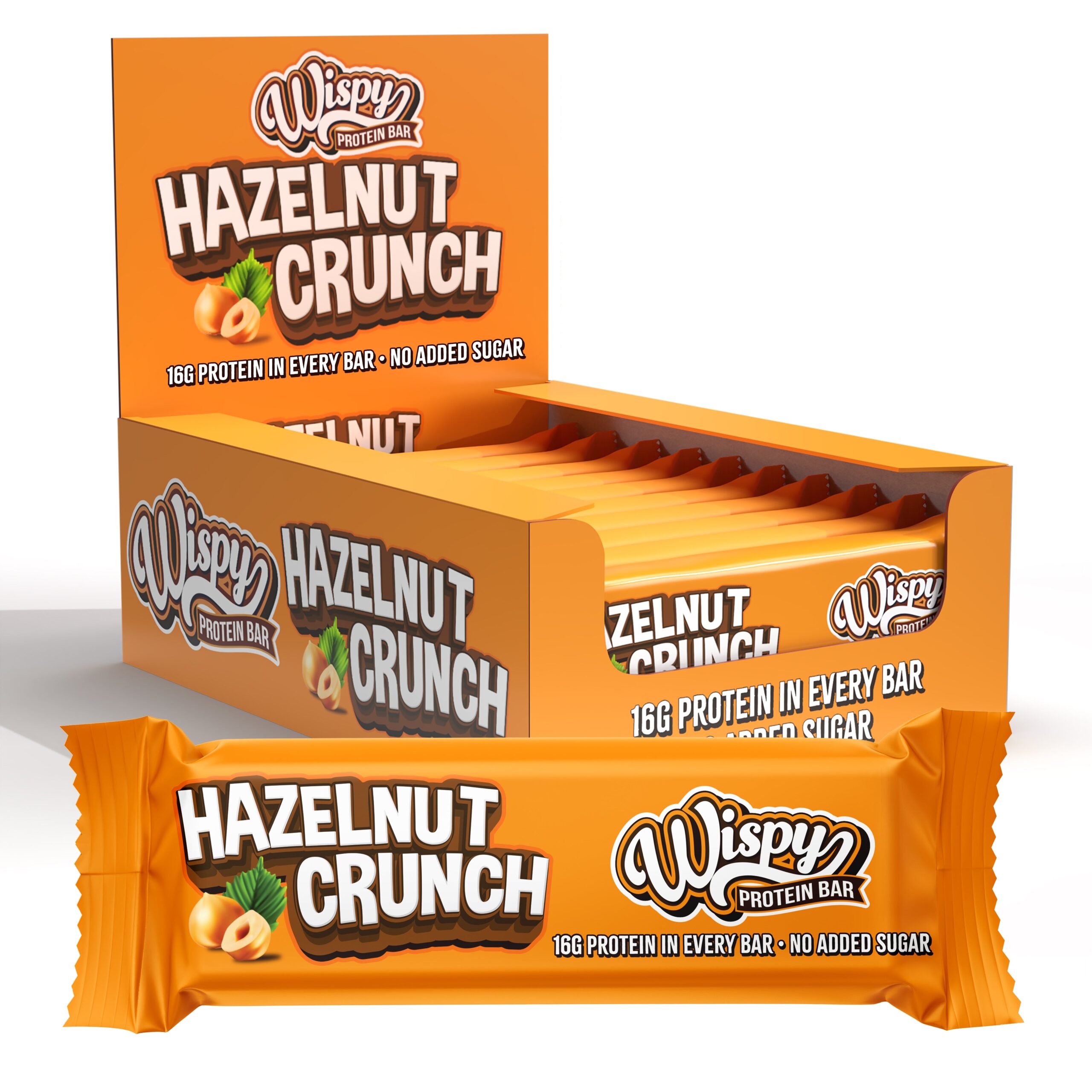 Wispy Protein Bar Hazelnut Crunch 10x 55g Proteinbarer
