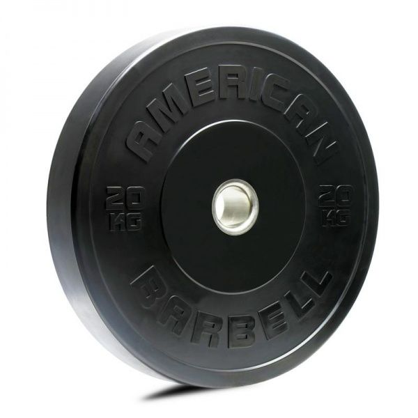 American Barbell Black Sport Bumper Plate 20 Kg