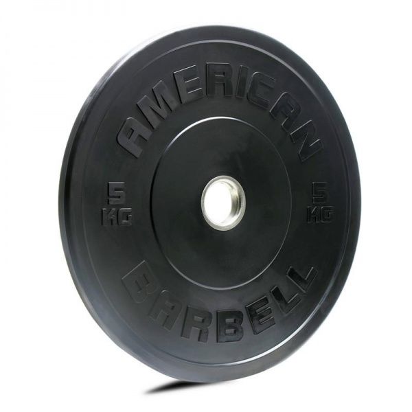 American Barbell Black Sport Bumper Plate   Kg