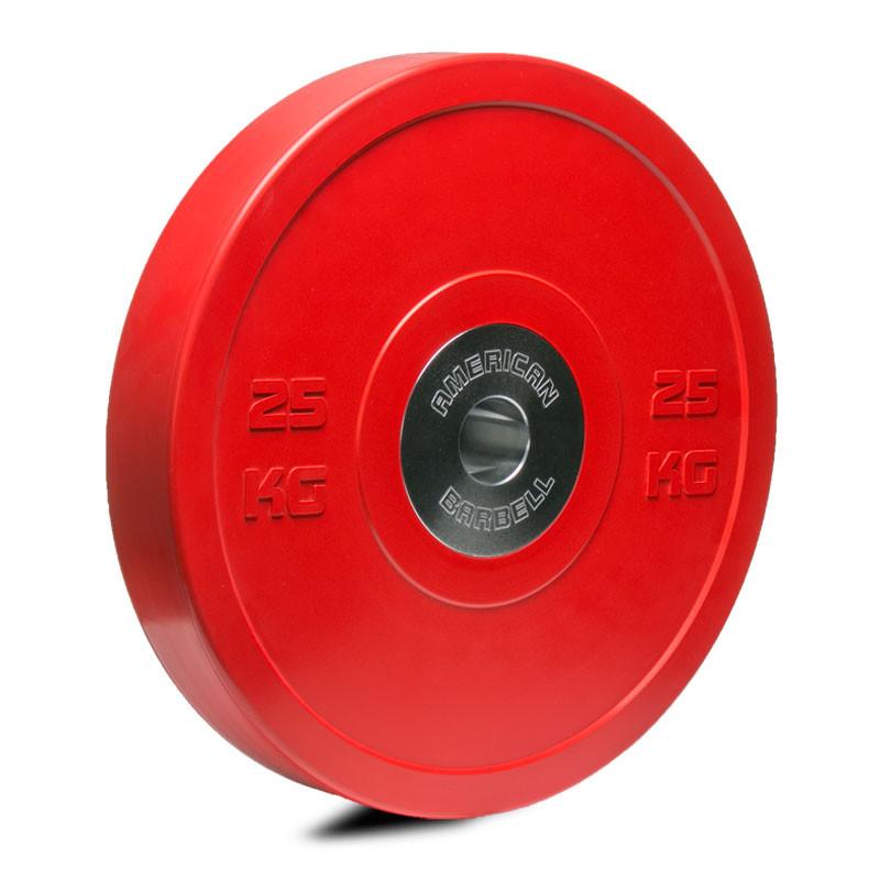 American Barbell Color Pro Bumper Plate 25 Kg
