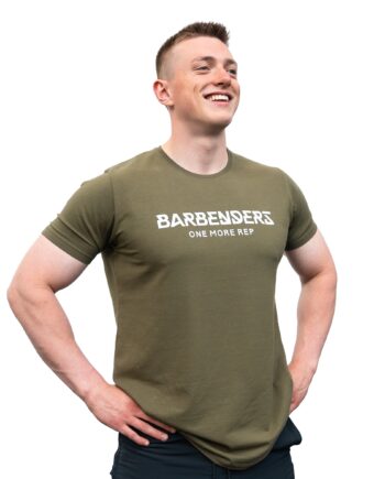 Barbenders Muscle Tee Olive Green Størrelse: Large Træningstøj Til