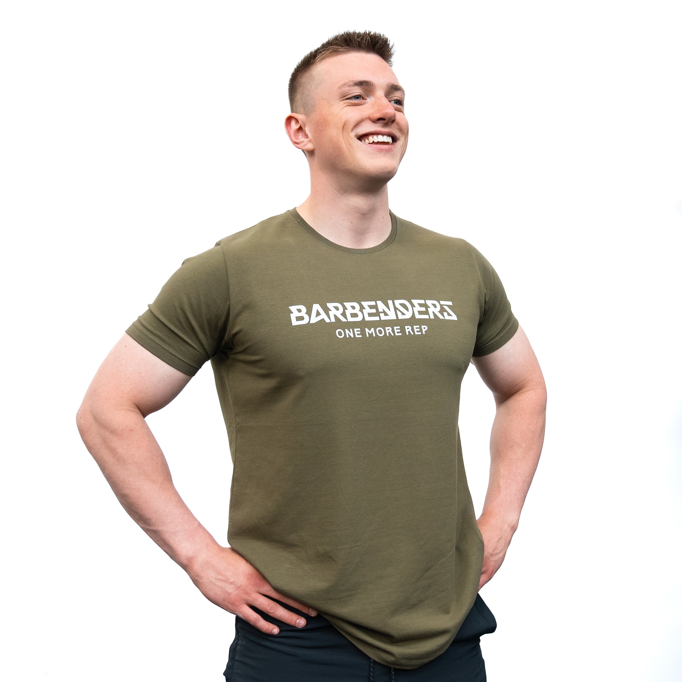 Barbenders Muscle Tee Olive Green Størrelse: Large Træningstøj Til
