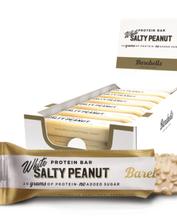 Barebells White Salty Peanut  12x55g    Sukkerfri Proteinbar Med Hvid Chokolade   Saltet Peanut