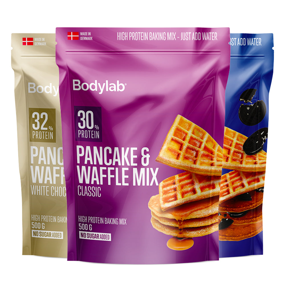 Bodylab Pancake Waffle Mix 3x500g Bland Selv Proteinrige Pandekager Vafler