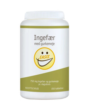 Easis Kosttilskud Ingefær Med Gurkemeje  150stk  Vitaminer   Mineraler