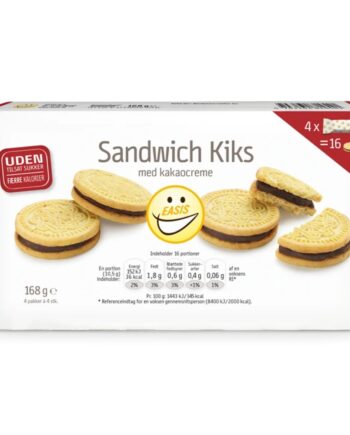 Easis Sandwich Kiks Med Kakaocreme 168g Proteinsnacks