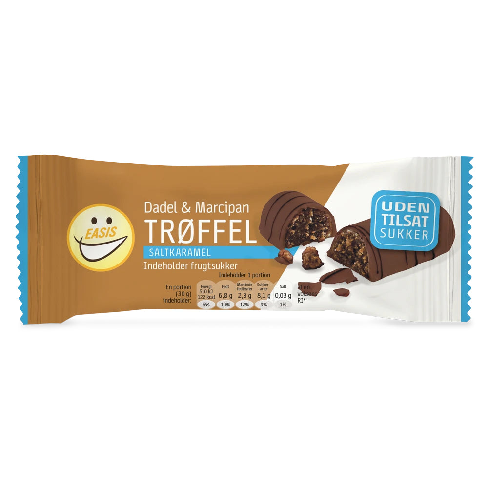 Easis Trøffel 30g Dadel Og Marcipan Saltkaramel Proteinsnacks