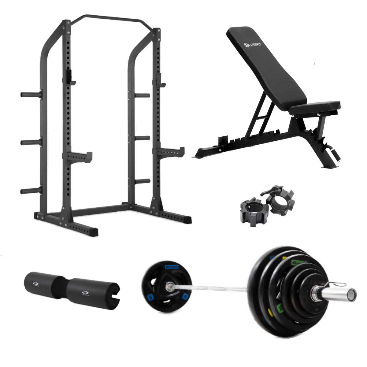 300 Half Rack Olympic Styrkepakke 150 Kg
