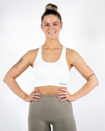 Hummel Tif Seamless Sports Top   White Træningstøj Til Kvinder