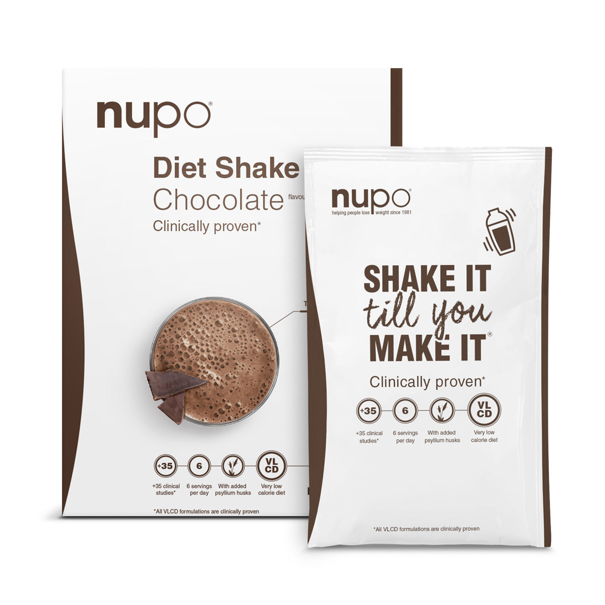 Nupo Diet Shake 384g Chocolate Måltidserstatning